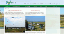 Desktop Screenshot of biesboschvakantie.nl